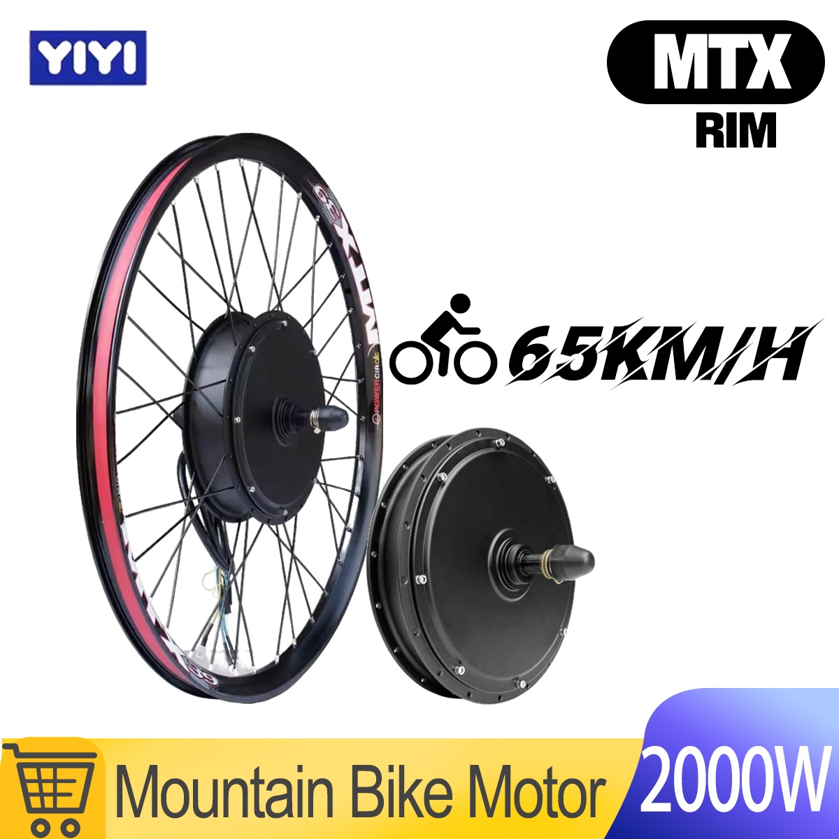 72V 5000W Hub Motor Kit - MTX 48V52V 2000W Ebike Motor Tekerleği