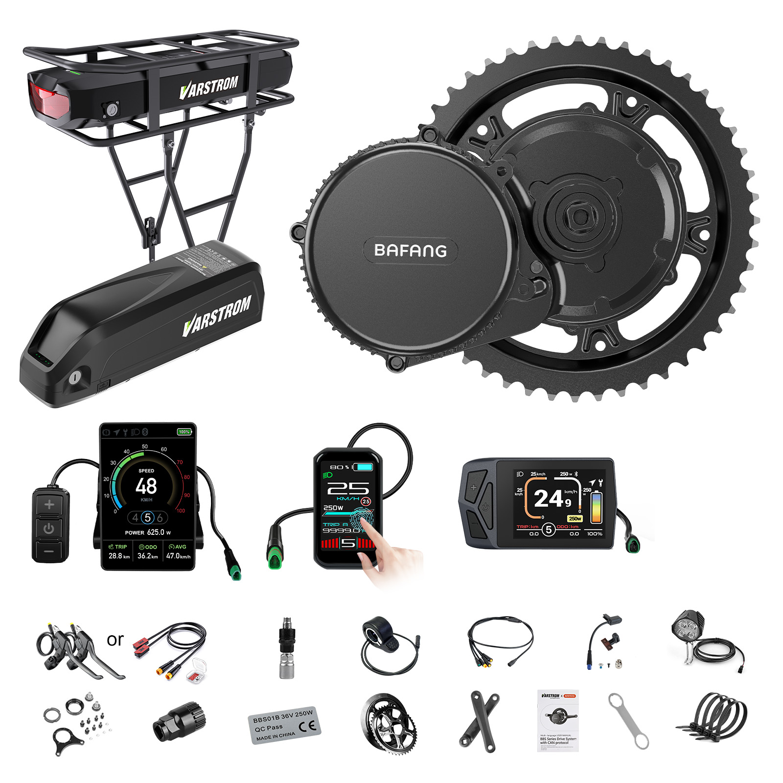 Bafang Bbs02B 48V 750W Mid Drive Kit - [ABD Gönderimi] Bafang Motor 750W 48V