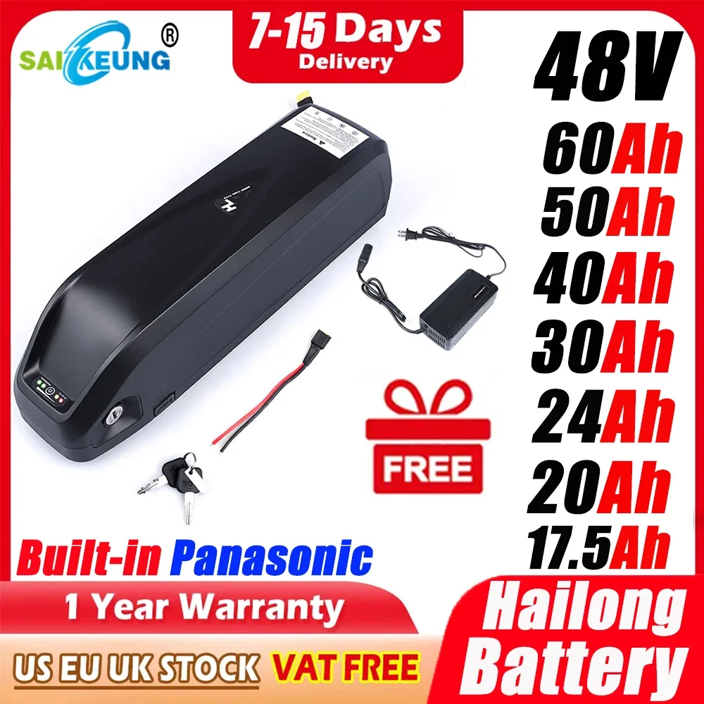 Ebike Battery 48V 20Ah Hailong - Orijinal 48V 52V 20AH 60V Ebike