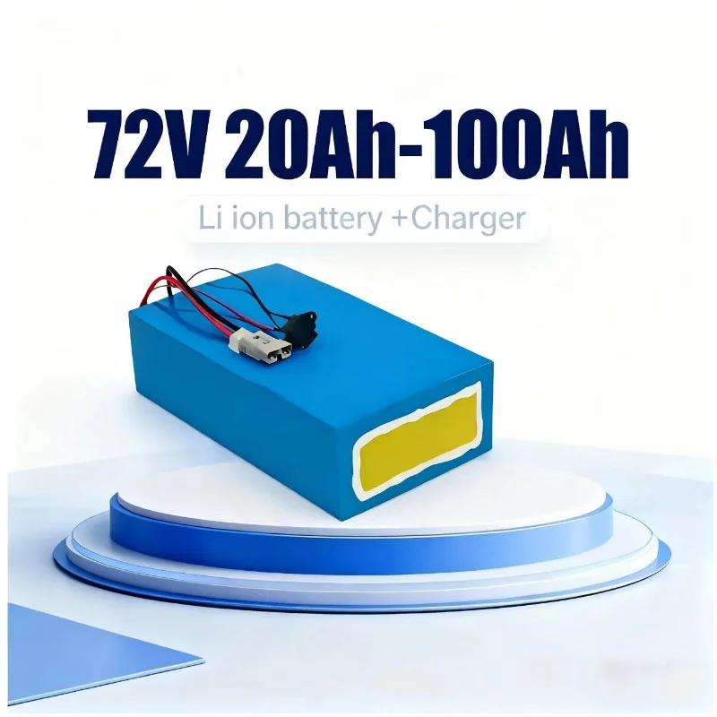 Electric Bicycle Battery 72V 30Ah - BMS 72V Lityum-İyon Pil Paketi 20Ah/30Ah/50Ah/80Ah/100Ah