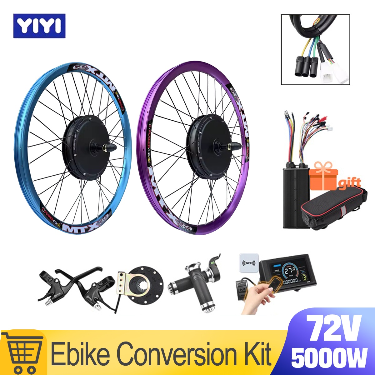 Yeni MTX39 72V 5000W E-Bisikle - 72V 5000W Hub Motor Kit incelemesi ve fiyatı