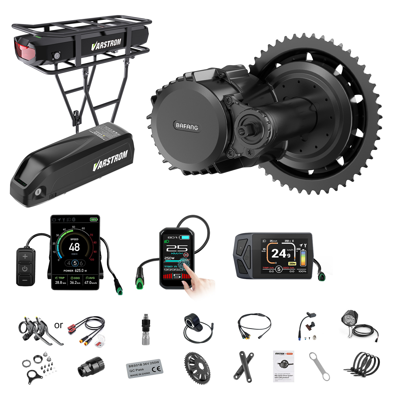 [ABD Gönderimi] Bafang Motor 7 - Bafang Bbs02B 48V 750W Mid Drive Kit incelemesi ve fiyatı