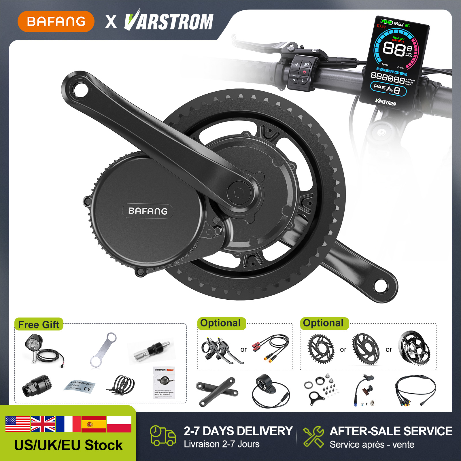 [ABD Stok] BAFANG 48V 500W 750 - Bafang Bbshd 1000W Conversion Kit incelemesi ve fiyatı